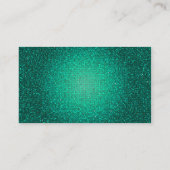Carte De Visite Turquoise Aqua Parties scintillant Sequin Disco Gl (Dos)