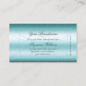 Carte De Visite Turquoise chatoyant avec Diamonds Professional Mod (Dos)