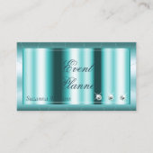 Carte De Visite Turquoise chatoyant avec Diamonds Professional Mod (Devant)