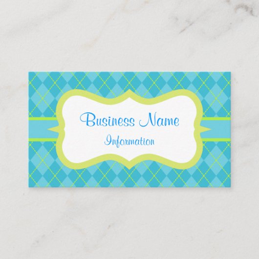 Carte de visite Turquoise clair (Devant)