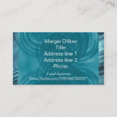 Carte de visite Turquoise classique (Dos)