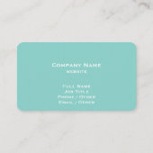 Carte de visite Turquoise Dandelion (Dos)