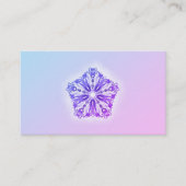 Carte De Visite Turquoise de mandala d'étoile de gradient de *~* (Devant)