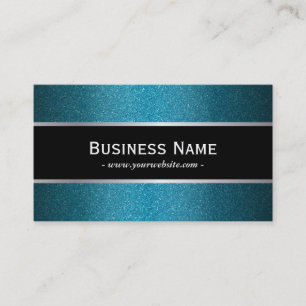 Carte de visite turquoise de parties scintillantes