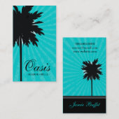 Carte De Visite TURQUOISE du PALMIER 311-OASIS (Devant / Derrière)