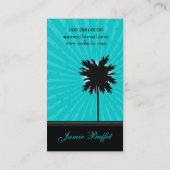 Carte De Visite TURQUOISE du PALMIER 311-OASIS (Dos)