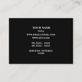 Carte De Visite Turquoise élégante de motif (Dos)