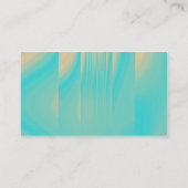 Carte De Visite Turquoise et orange pâle (Dos)