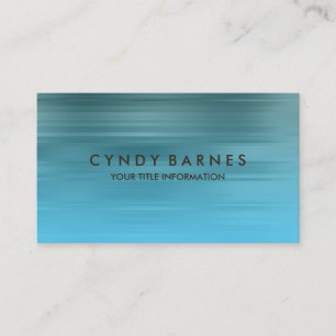 Carte de visite turquoise et Turquoise