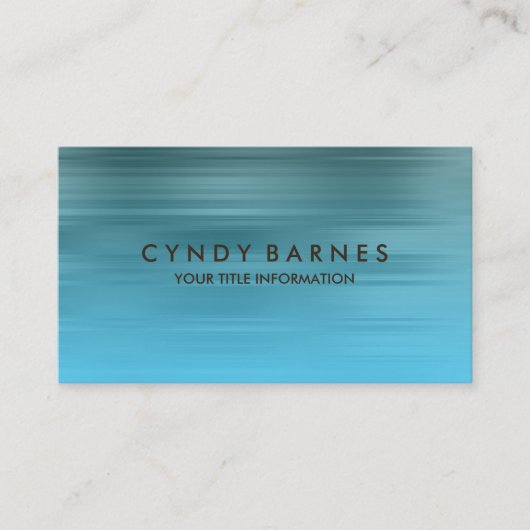 Carte de visite turquoise et Turquoise (Devant)