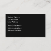 Carte de visite Turquoise Faux Glittery Classé Et  (Dos)