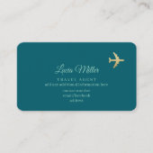 Carte de visite Turquoise foncé pour un agent de v (Devant)