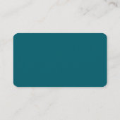 Carte de visite Turquoise foncé pour un agent de v (Dos)