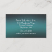 Carte De Visite Turquoise gaussienne (Dos)