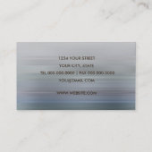 Carte de visite Turquoise gris bleu (Dos)