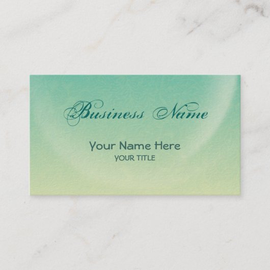 Carte De Visite turquoise lune ~ bc (Devant)