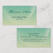 Carte De Visite turquoise lune ~ bc (Devant / Derrière)