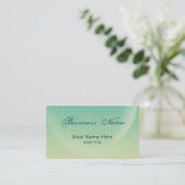 Carte De Visite turquoise lune ~ bc (Debout devant)