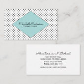 Carte de visite Turquoise Modern Stars (Devant / Derrière)