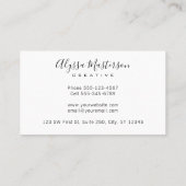 Carte De Visite Turquoise patinée moderne rustique Barnwood (Dos)