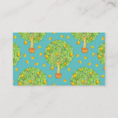 Carte de visite turquoise Pear Tree (Dos)