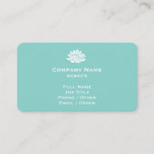 Carte de visite Turquoise personnalisable (Devant)