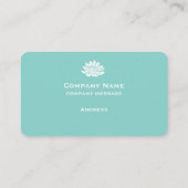 Carte de visite Turquoise personnalisable (Dos)