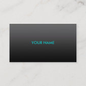 Carte De Visite turquoise professionnel (Dos)