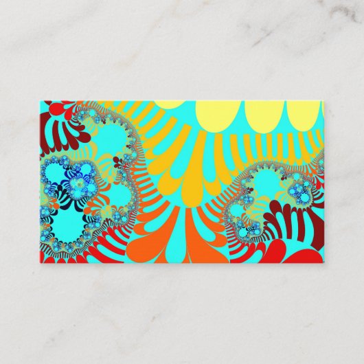 Carte De Visite Turquoise Rainbow Mod (Devant)