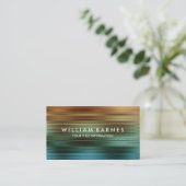 Carte de visite Turquoise rouille (Debout devant)