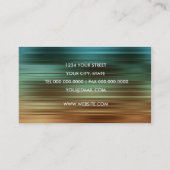 Carte de visite Turquoise rouille (Dos)