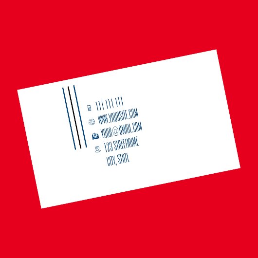 Carte De Visite Turquoise simple géométrique moderne comptable ent