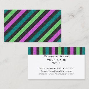 Carte De Visite Turquoise, Vert citron, Parties scintillant rose c
