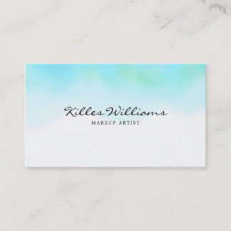 Carte De Visite Turquoise Watercolor