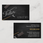 Carte De Visite Tuteur chalkboard (Devant / Derrière)