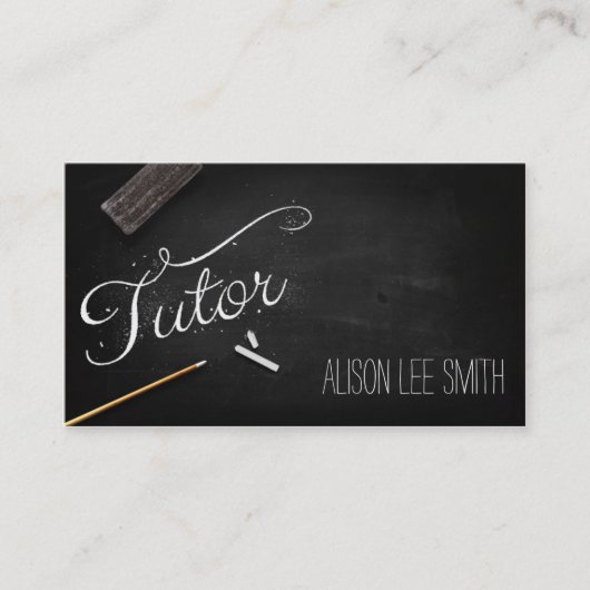 Carte De Visite Tuteur chalkboard (Devant)