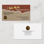 Carte De Visite Tuteur créatif de maths de graffiti de maths de (Devant / Derrière)