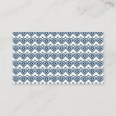 Carte De Visite Tuteur de langage professionnel Abstrait Blue Simp (Dos)