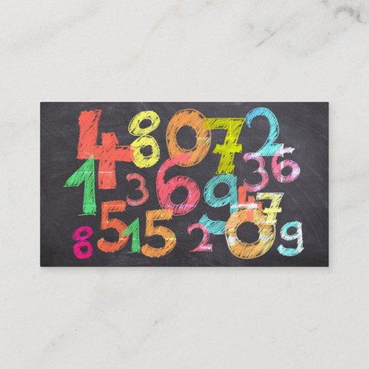 Carte De Visite Tuteur de maths (Dos)