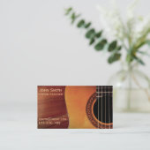 Carte De Visite Tuteur de musique de professeur de guitare (Debout devant)