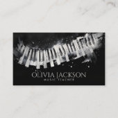Carte De Visite Tuteur de musique enseignant de piano (Devant)