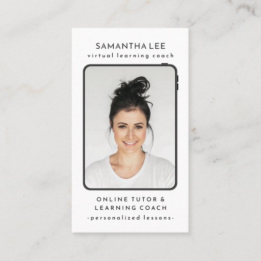 Carte De Visite Tuteur d'instructeur virtuel (Devant)