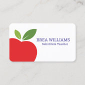 Carte De Visite Tuteur enseignant substitut (Devant)