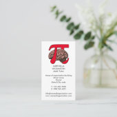 Carte De Visite TUTEUR MATH Pi Brain Mathématiques (Debout devant)