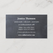 Carte De Visite Tuteur privé en ligne ou enseignant remplaçant (Dos)