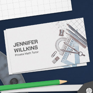 Carte De Visite Tuteur privé en mathématiques - Enseignant en math