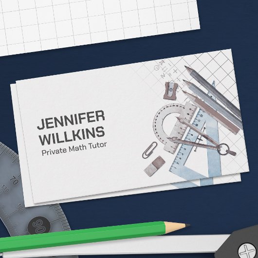Carte De Visite Tuteur privé en mathématiques - Enseignant en math