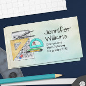 Carte De Visite Tuteur privé en mathématiques - Enseignant en math