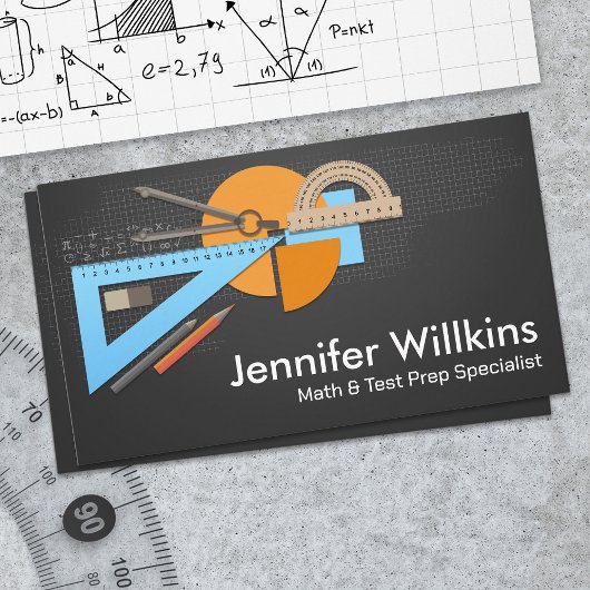 Carte De Visite Tuteur privé en mathématiques - Enseignant en math