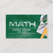 Carte De Visite Tuteur privé en mathématiques - Premières notes, é (Devant)